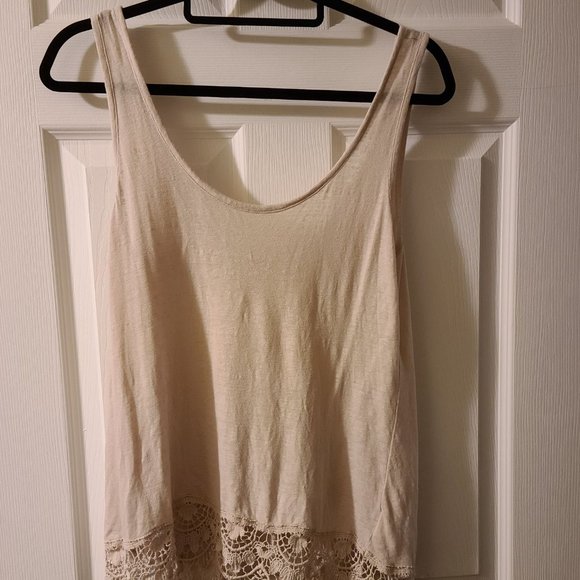Cream/tan tank top! - Picture 1 of 2